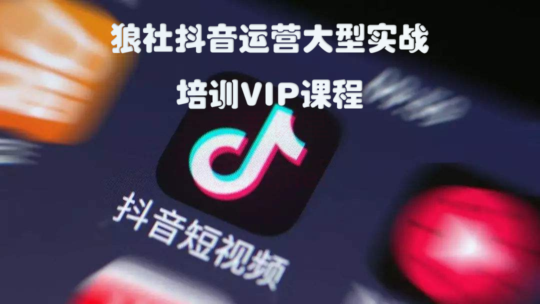 狼社抖音运营大型实战培训VIP课程