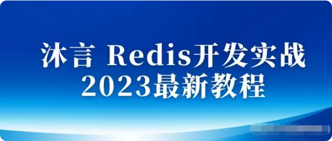 沐言 Redis开发实战 2023最新教程