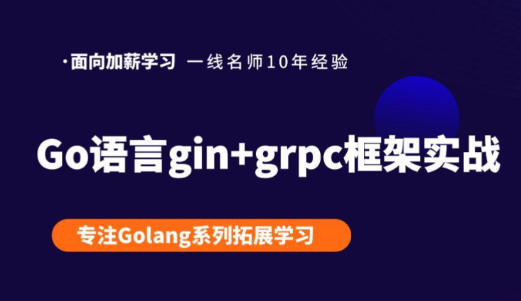 Gin教程 Golang+Gin框架入门实战教程 大地老师